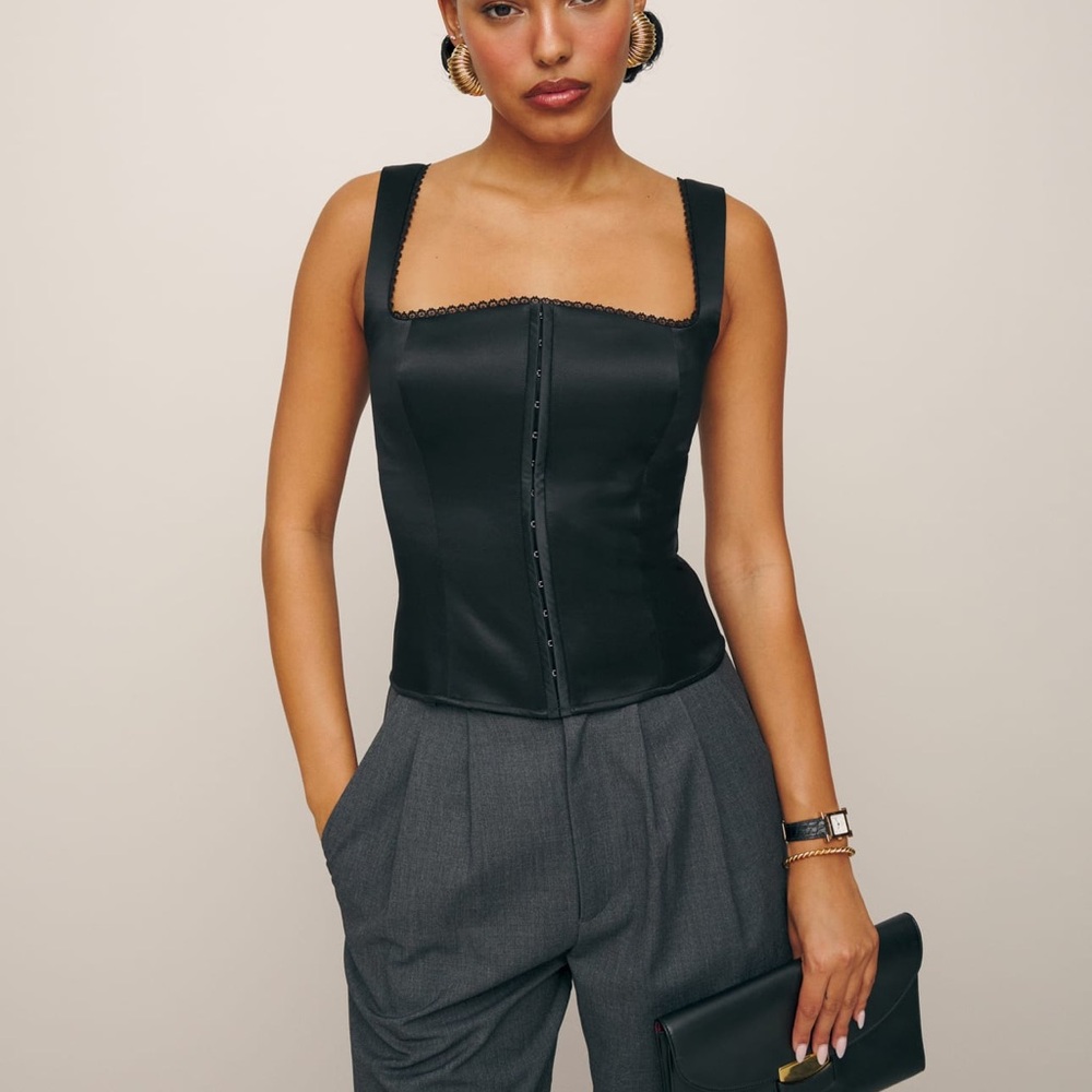Reformation Tagliatelle Silk Top